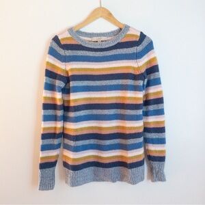 Loft Striped Fuzzy Sweater